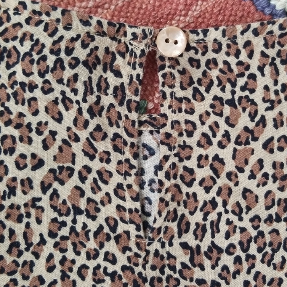 Vintage 90's Leopard Animal Print Top - Picture 8 of 8